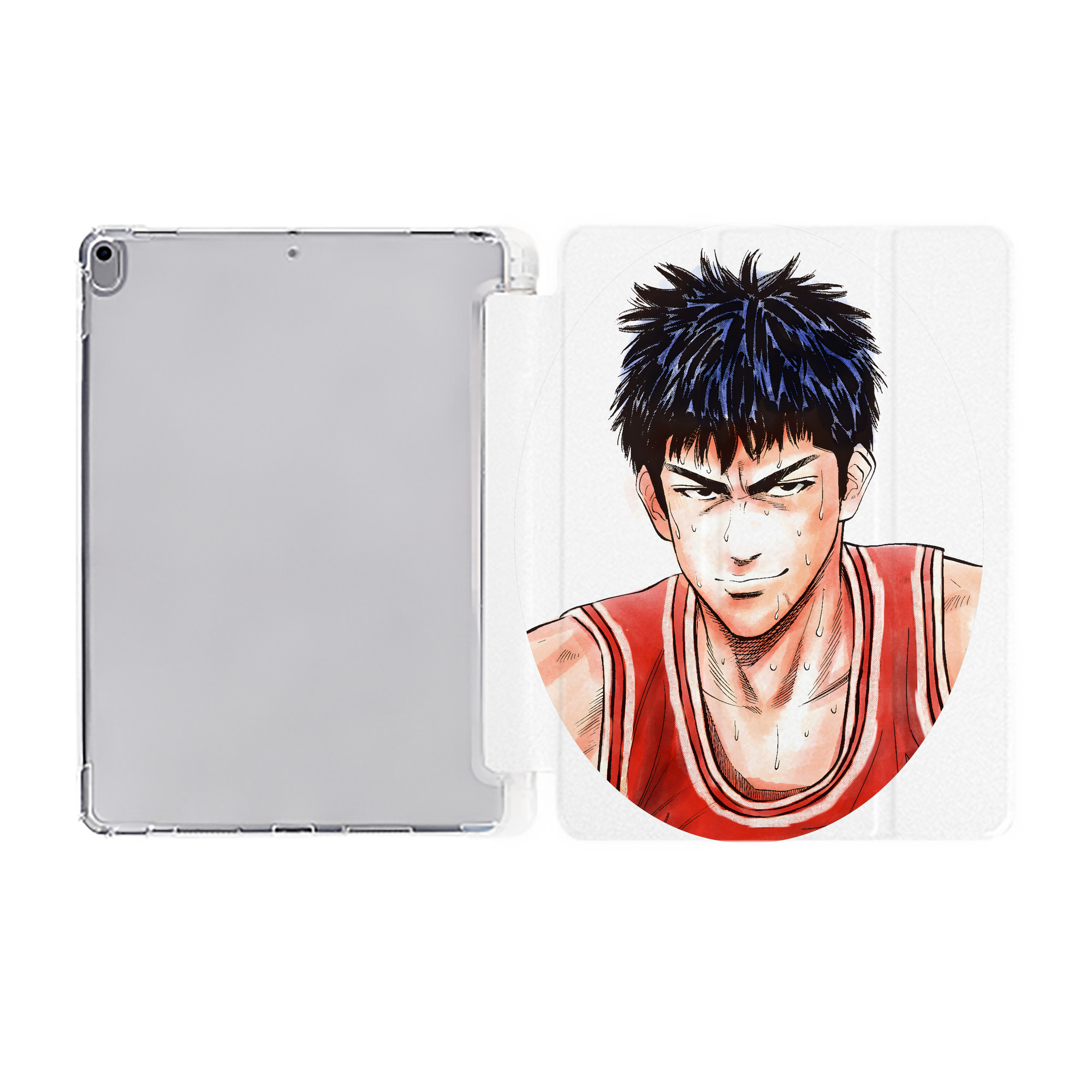 （画像用） SLAM DUNK／スラムダンク IPad ケース ペン収納付き 三つ折りスタンド PUレザー×シリコン 対応機種9.5/10.5/10.9インチ